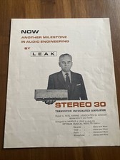 Leak Stereo 30 Amplifier Leaflet  - KP560