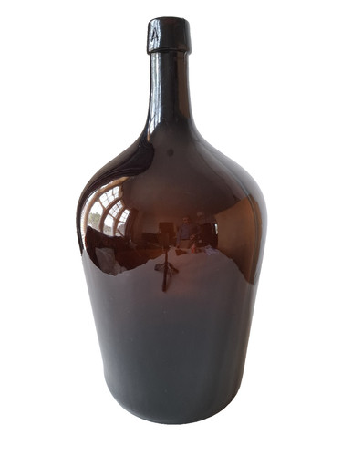 Amber demijohn carboy bottle - amber,