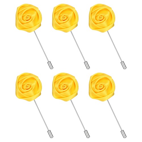 6pcs rose lapel pin - 6pcs,