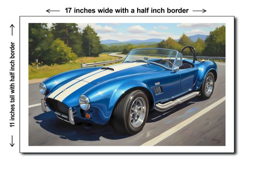 1966 shelby cobra 11x17 - 1966,