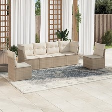 Garden Sofa Set Beige, Cream