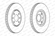 2x New Brake Disc for PEUGEOT