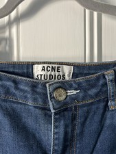 Acne Studios Flex Raw Reform Jeans – W28 L34 – Slim Fit Blue Denim