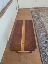 Beautiful, handmade oak coffee, table, unique piece of character.