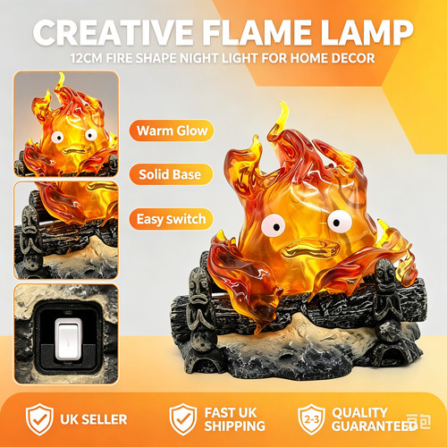 Calcifer night light howl - night,