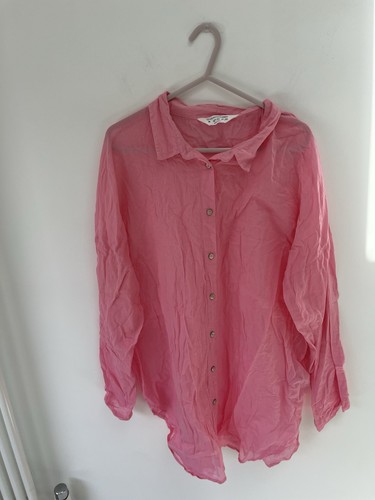 Primark pink button shirt - primark,