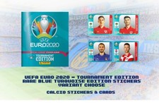 Panini Euro 2020 Tournament Edition Rare Blue Turquoise Edition Stickers Variant