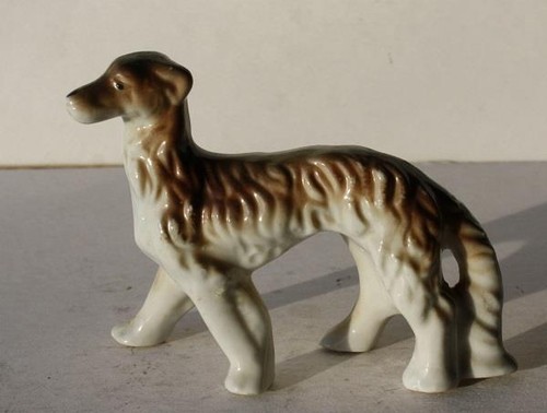 Borzoi wolf hound - wolf, dog