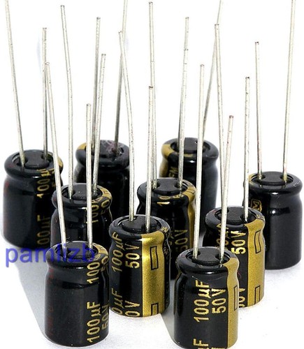 10x 100uf 50v panasonic - 10x, fm