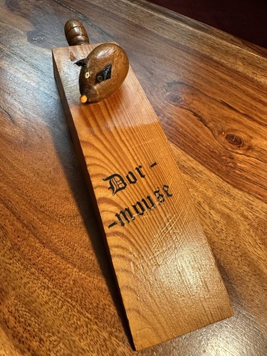 Vintage wooden door stop - wooden,