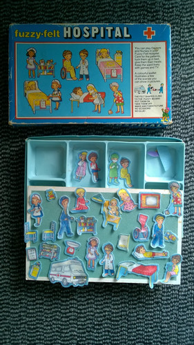 Vintage fuzzy felt hospital - fuzzy,