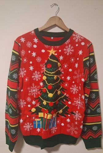 Led light christmas jumper - led,
