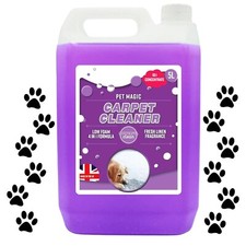 5 Litre Pet Carpet Cleaning Shampoo Solution Tough On Dog Stains Odour Remover