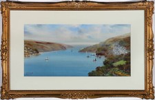 Reginald Daniel Sherrin (1891-1971) - Framed Gouache, View of Dartmouth