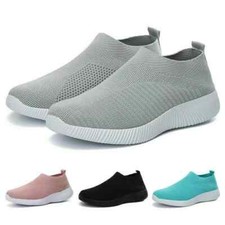 Women Sock Trainers Running Sports Shoes Ladies Breathable Casual Slip On Pumps