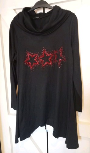 Klass black red - glitzy, stars