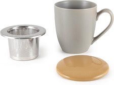 Tea Cup with Lid and Strainer