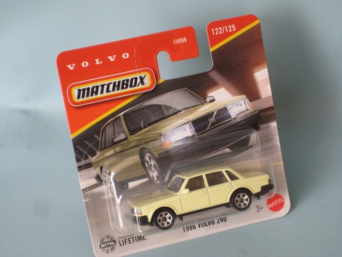 Matchbox 1986 volvo 240 cream - matchbox,