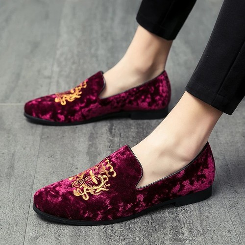 New mens embroidery velvet - new,