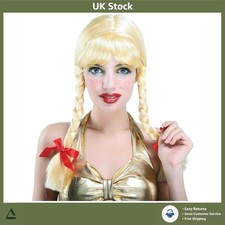 Realistic Blonde Pigtail Wig