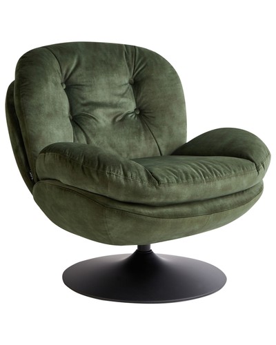 Swivel armchair nolvik velvet - nolvik,