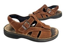 Mens SCHOLL Mid Brown Leather