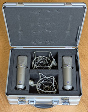 Neumann U87 Ai Condensor Microphone Stereo Pair (Nickel)
