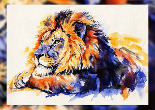 Majestic big cat - majestic, print