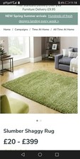 Dunelm Slumber Green Shaggy