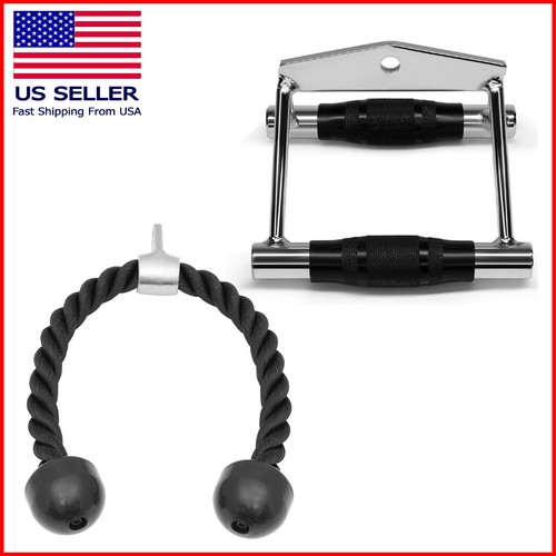 Tricep rope pull down press - rope,