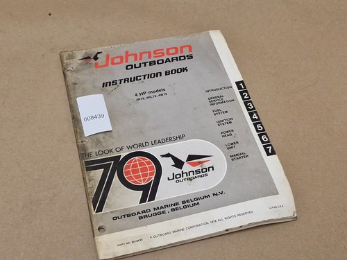 Johnson outboards instruction - johnson,
