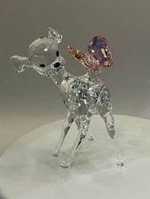 Swarovski Crystal Bambi Figurine With Butterfly #943951 Disney, no box