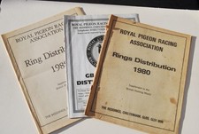 1980s RACING PIGEON RING LISTS