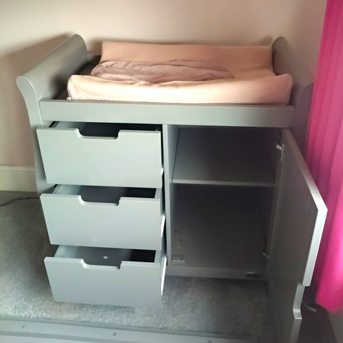 Obaby stamford sleigh cot - stamford, with