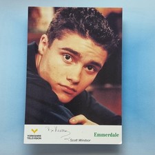Emmerdale Cast Card C1995 Facsimile Signed Scott Windsor Actor Ben Freeman