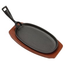 Cast Iron Oval Sizzler with