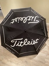 Titleist 2024 Tour 68" Double Canopy Golf Umbrella Black/Gloss White / New / 