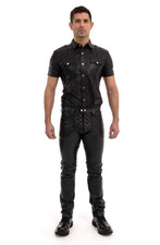 PROWLER LEATHER BIKER JEANS