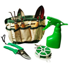 Mini Garden Tool Set, Stainless Steel 7 Piece with bag plants 