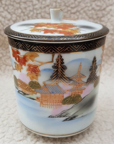 Oriental hand painted tea - , cup