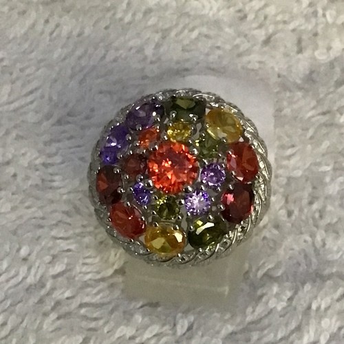Tjc silver tone multi cubic - silver,