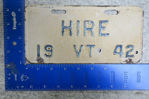 Vermont license plate tag hire - vermont,
