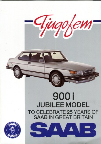 Saab 900i jubilee door - jubilee, 3-door