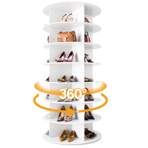 Rotating shoe rack - rotating, tower