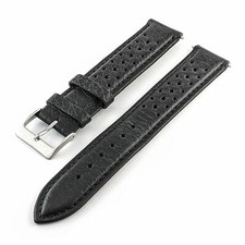 Perforated Leather Watch Strap
