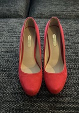 Dorothy Perkins Women's U.K. Size 6 Red Platform Stiletto Shoes