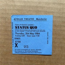 STATUS QUO MANCHESTER APOLLO