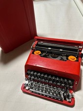 Olivetti Valentine Typewriter Red With Case Made in Italy