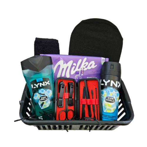 Luxury mens gift hamper - hamper, lynx