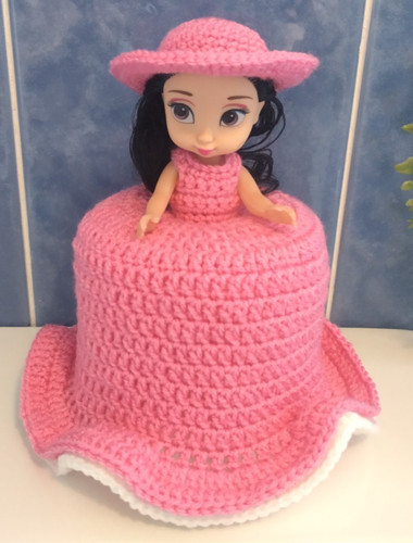 Handmade crochet doll toilet - crochet,